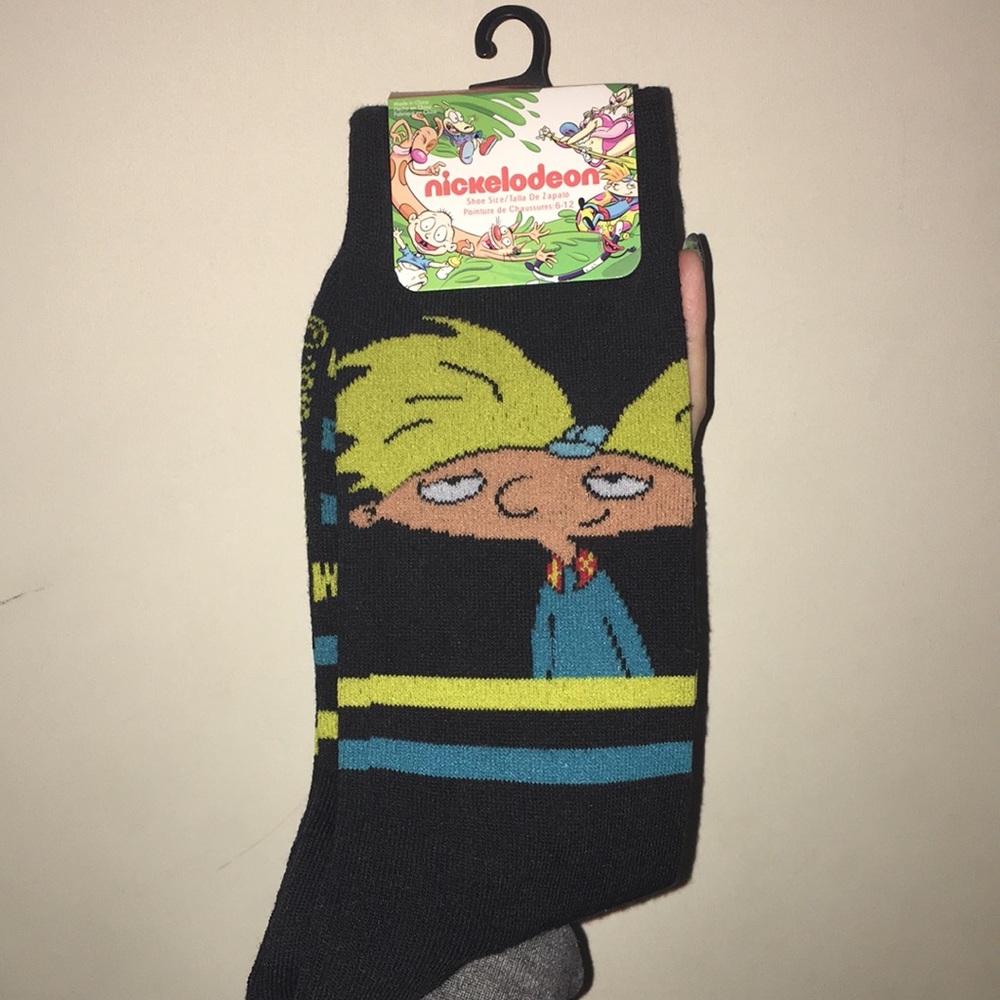 Hey Arnold Nickelodeon Socks size 6-12